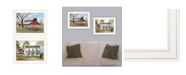Trendy Decor 4U Summer's End 2-Piece Vignette by Billy Jacobs, White Frame, 19" x 15"